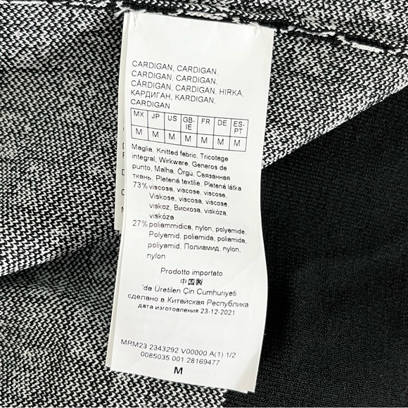 Marina Rinaldi V-Neck Mabel Cardigan black and white print size M - Picture 11 of 14